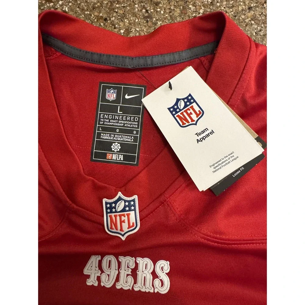 San Francisco 49ers Nike Jersey Mens L Red NFL Football Deebo Samuel Sr 1 2024
